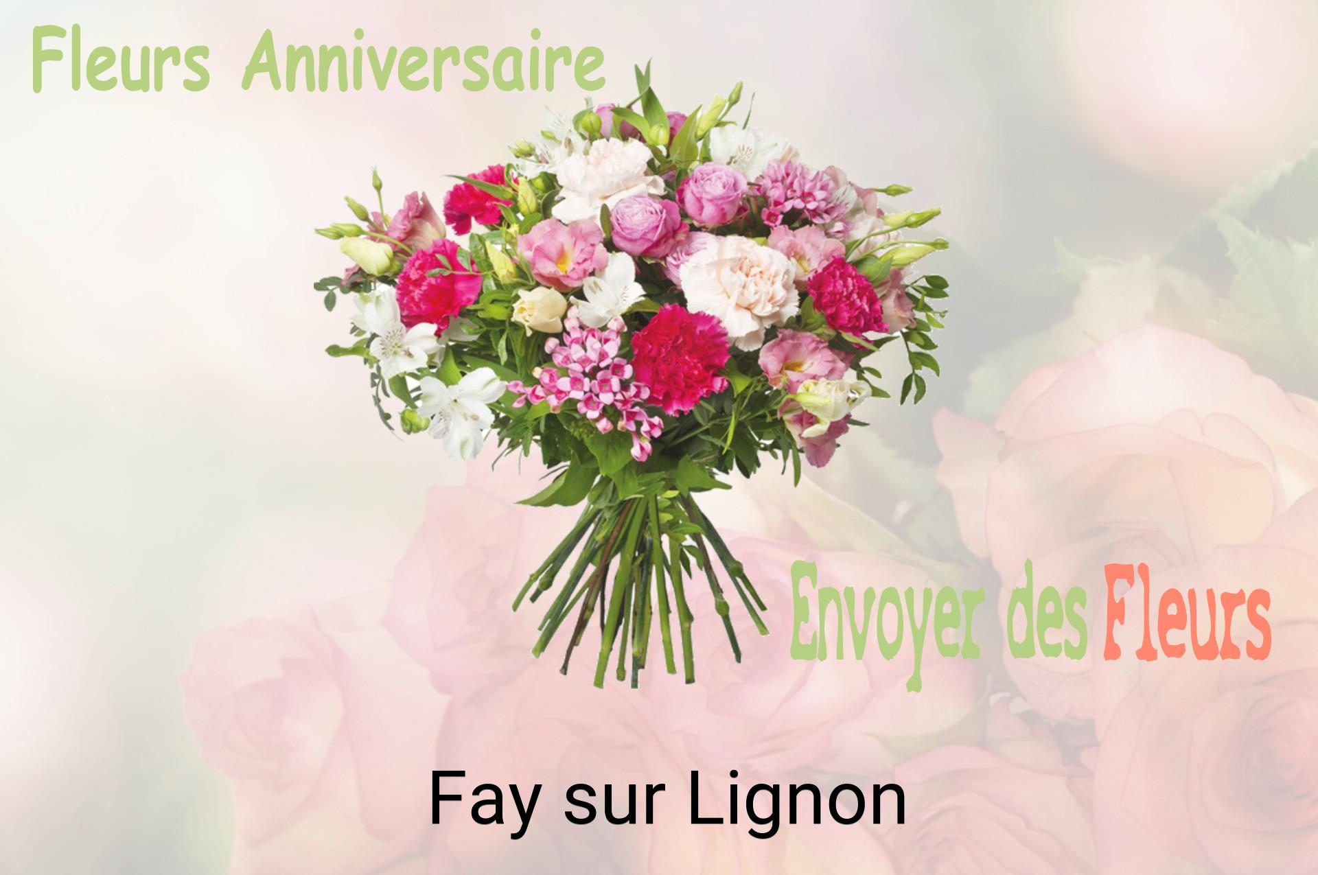 Bouquet de fleurs d’anniversaire livré à Fay-sur-Lignon